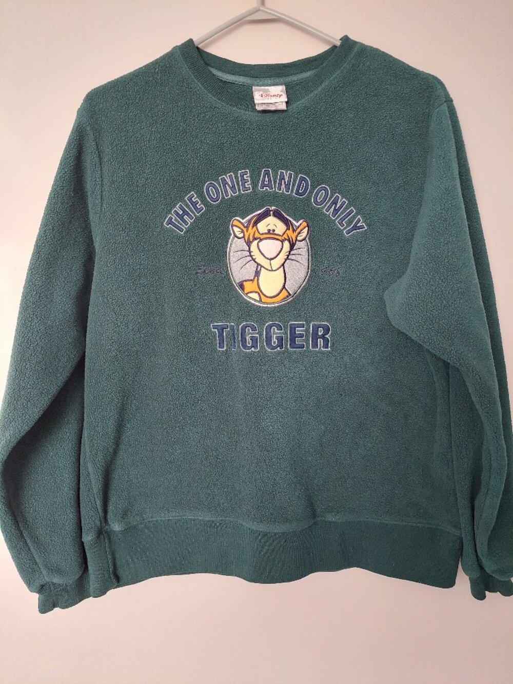 Vintage Winnie The Pooh Size S Embroidered 'Tigger' "The One and Only" Fleece